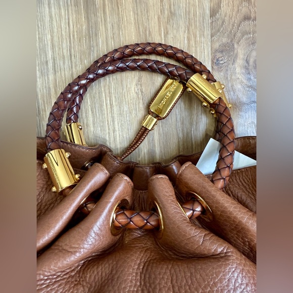 Michael Kors "Skorpios" Pebbled Leather Bag EUC - Picture 5 of 12